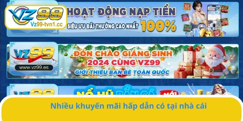 Nhiều khuyến mãi hấp dẫn tại nhà cái